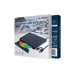 Gembird DVDUSB03 Grabadora Externa USBC  USB 30 Negro Gembird DVDUSB03 Grabadora Externa USBC  USB 30 Negro