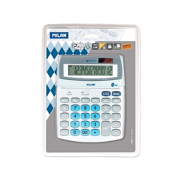 Calculadora Milan Extra grande 12 dígitos  Calculadora