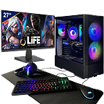 PC Gaming Pack Premium  iLIFE Legend Pro Z  Monitor 27  Periféricos 6en1  Intel Core i7 12700KF 32GB 1TB RTX 4070 Super  Ordenador eSports PC Gamer Profesional