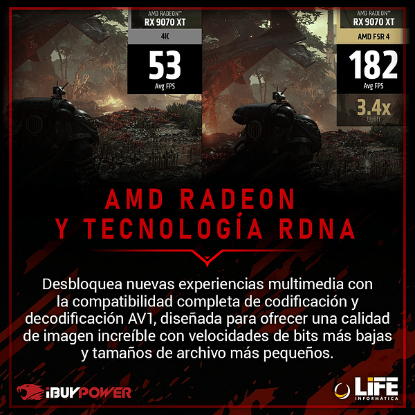 PC Gaming  iBUYPOWER Anniversary 33  Ryzen 7 8700F  32GB DDR5  1TB SSD Gen4  Radeon RX 9070 XT 16GB  Ordenador eSports Profesional