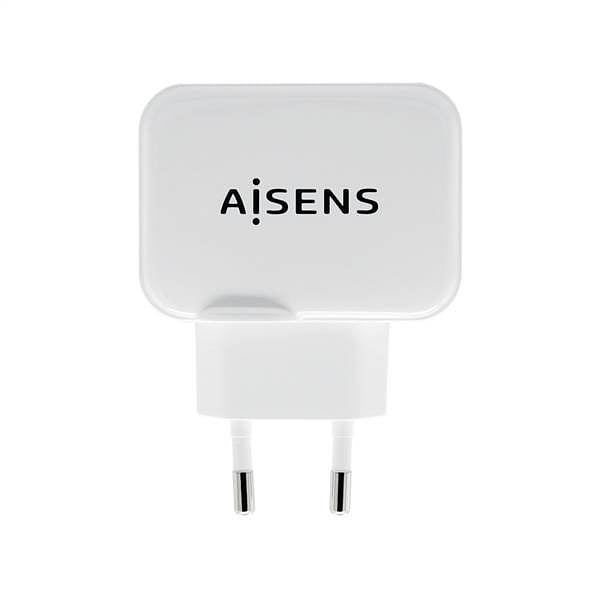 Aisens A1100439 17W 2xUSB Blanco  Cargador USB