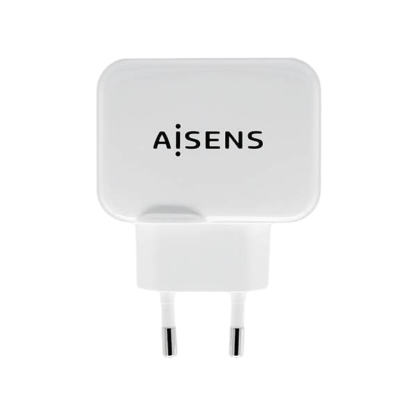 Aisens A1100439 17W 2xUSB Blanco  Cargador USB