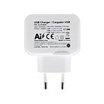 Aisens A1100439 17W 2xUSB Blanco  Cargador USB
