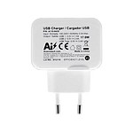 Aisens A1100439 17W 2xUSB Blanco  Cargador USB Aisens A1100439 17W 2xUSB Blanco  Cargador USB