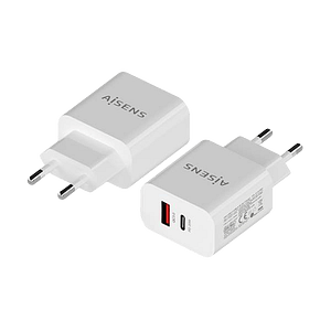 Aisens A1100681 20W USBC USBA Blanco  Cargador USB