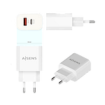 Aisens A1100681 20W USBC USBA Blanco  Cargador USB