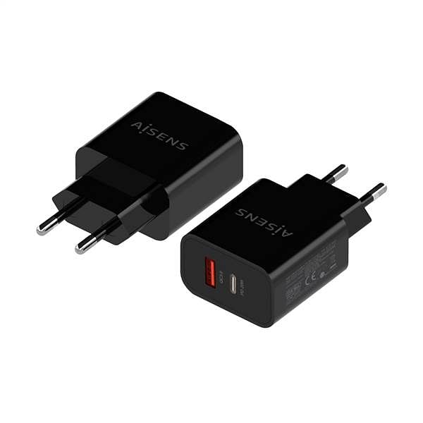 Aisens A1100682 20W USBC USBA Negro  Cargador USB