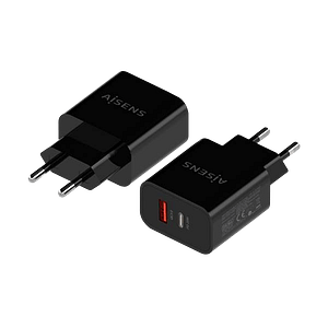 Aisens A1100682 20W USBC USBA Negro  Cargador USB