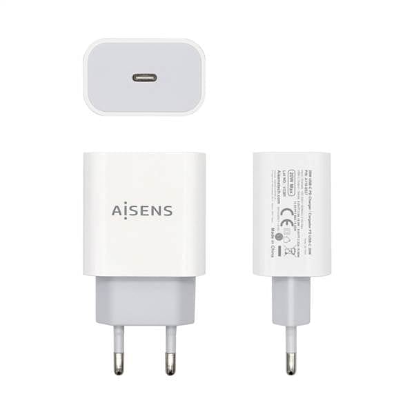 Aisens A1100537 20W USBC Blanco  Cargador USB
