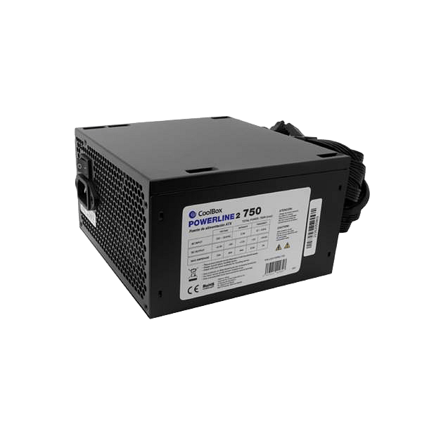 Coolbox Fuente Alimentacion 750W PowerLine2 eficiencia 85