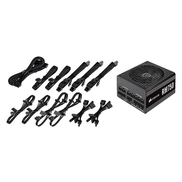 Corsair RM750 750W 80 Gold Full modular  Fuente de Alimentación
