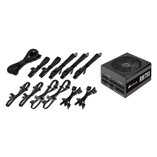 Corsair RM750 750W 80 Gold Full modular  Fuente de Alimentación