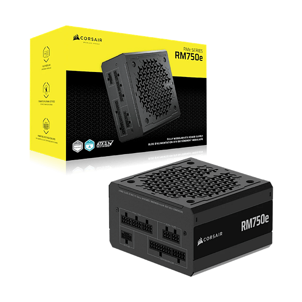 Corsair RM750E 750W Cybenetics Gold Full Modular ATX 31 PCIe 51  Fuente de alimentación