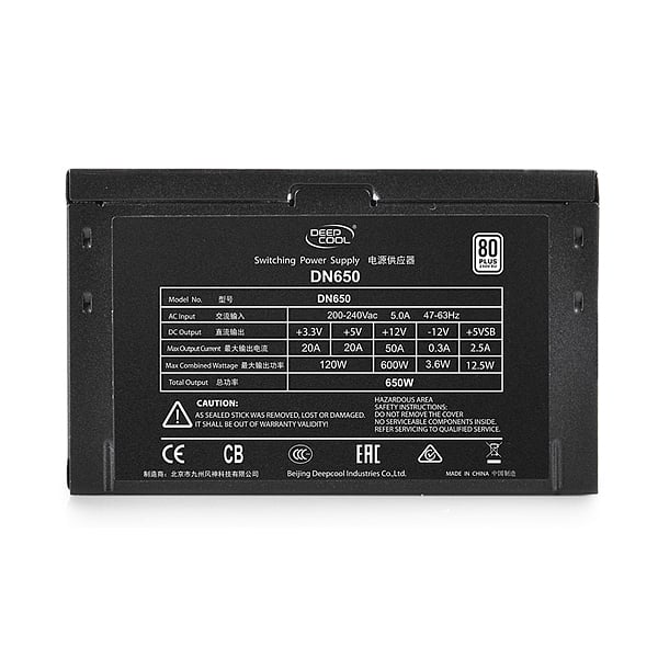 Deepcool DN650 650w Black 80 White  FA