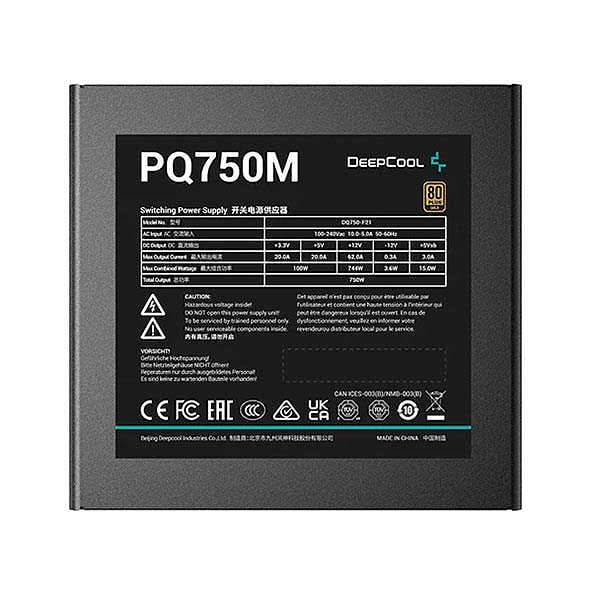 Deepcool PQ750M 750W 80Gold Full modular  FA