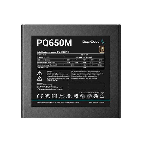 Deepcool PQ650M 650W 80Gold Full modular  FA