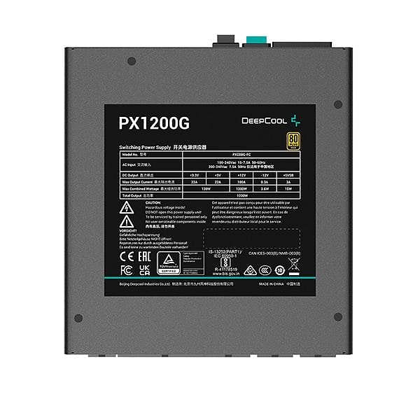 DeepCool PX1200G 1200W 80 Gold Full Modular PCIe 50 ATX 30  Fuente de Alimentación