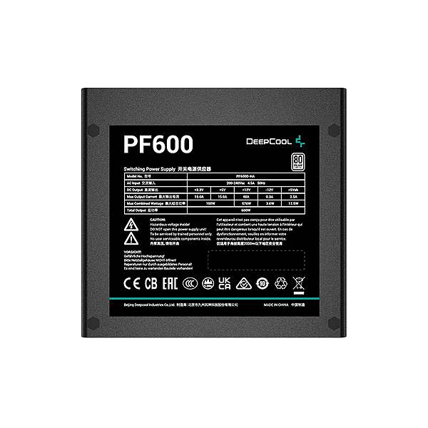 DeepCool PF600 600W 80 White  Fuente de Alimentación
