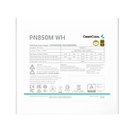 Deepcool PN850M 850W 80 Plus Gold ATX 31 PCIe 51 Fuente de alimentación Blanca Deepcool PN850M 850W 80 Plus Gold ATX 31 PCIe 51 Fuente de alimentación Blanca