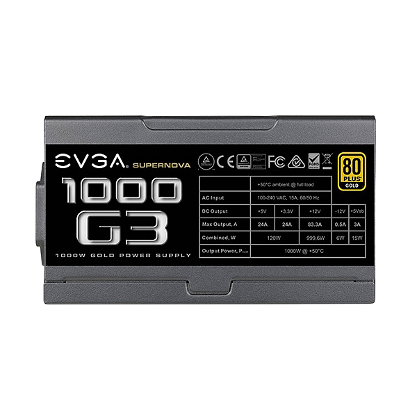 EVGA 1000W G3 80P Gold  FA
