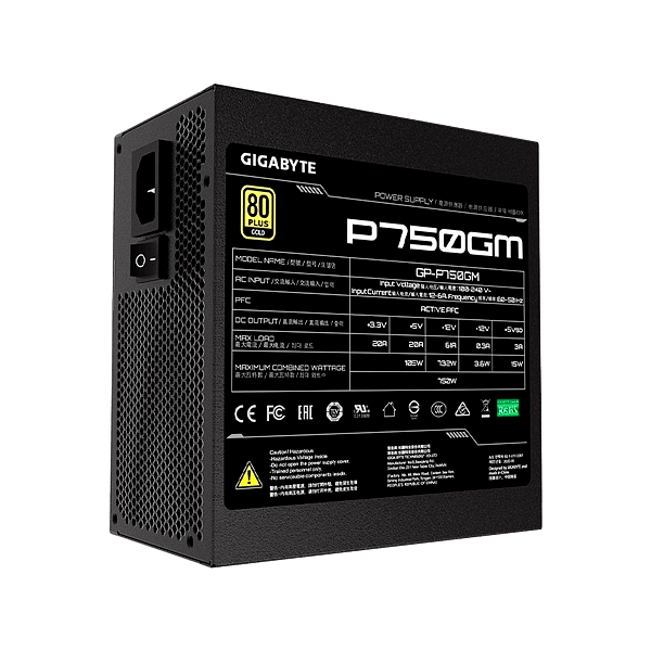 Gigabyte P750GM 750W 80 Plus Gold  Fuente