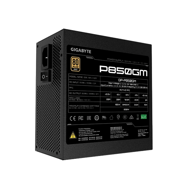 Gigabyte P850GM 850W 80 Plus Gold  Fuente