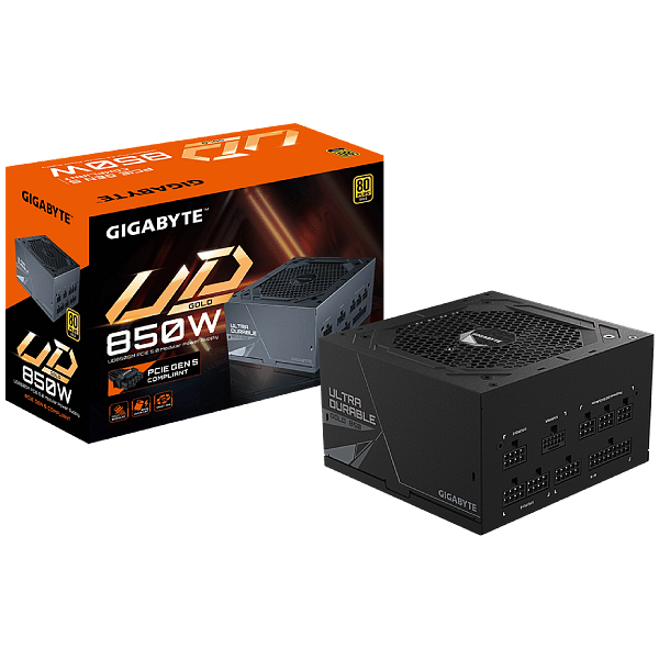 Gigabyte GPUD850GM PG5 850W White 80 Gold Full Modular ATX 30 PCIe 50  Fuente de Alimentación