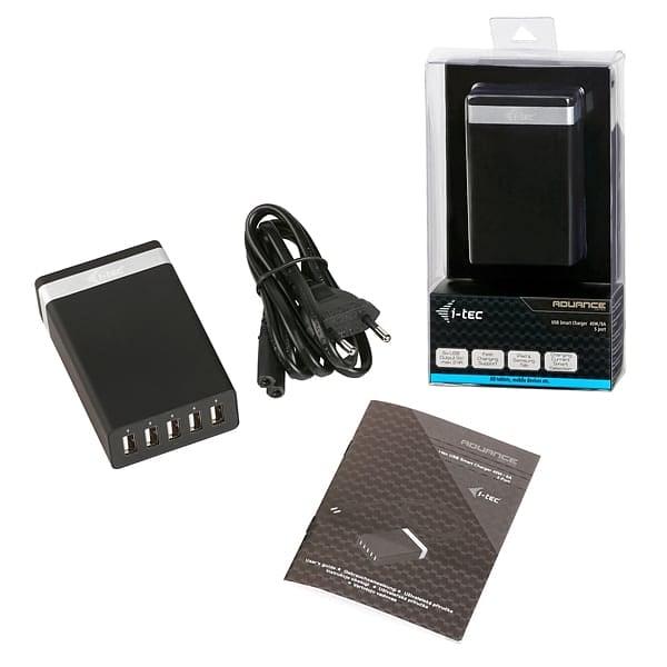 ITec USB Smart Charger 5 Puertos 40W8A  Cargador de Pared