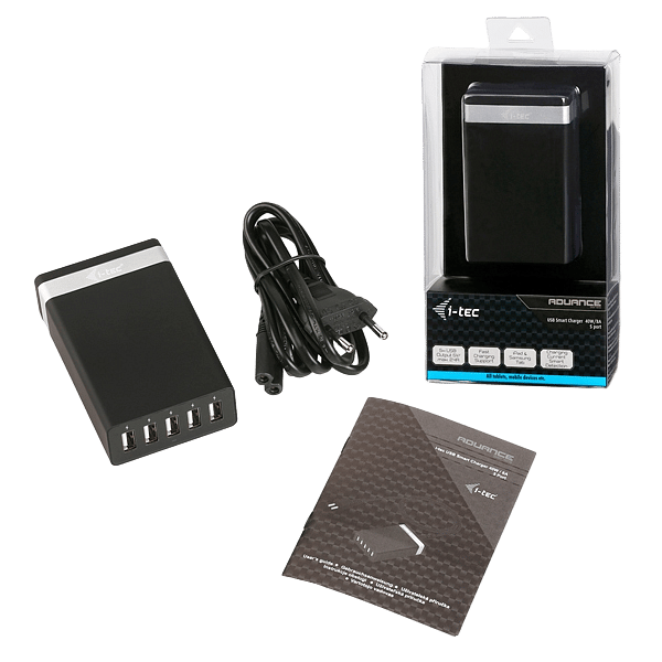 ITec USB Smart Charger 5 Puertos 40W8A  Cargador de Pared