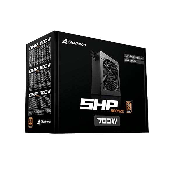 Sharkoon SHP 700W 80 Bronze  Fuente de Alimentación