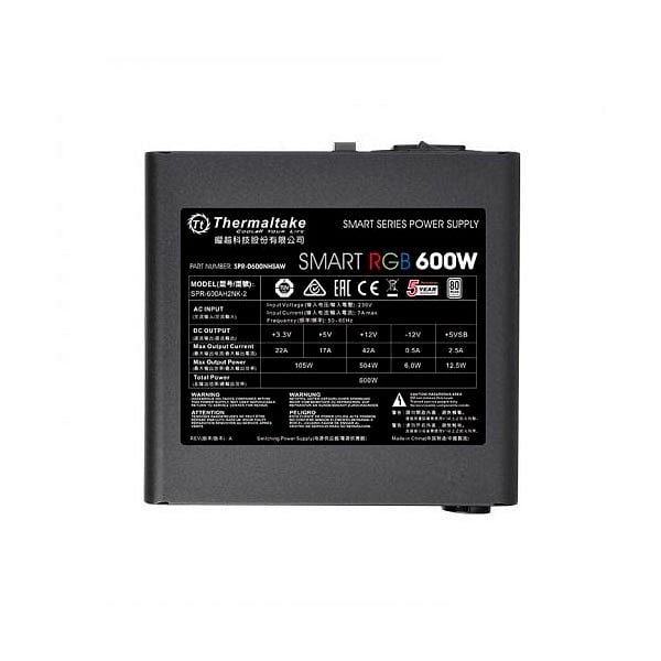 Thermaltake Smart 600W RGB 80 White  FA