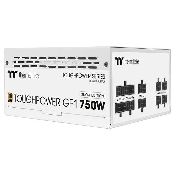 Thermaltake Toughpower GF1 80 Plus Gold 750W  Fuente de alimentación Full Modular Blanca