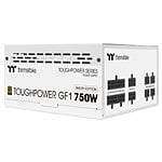 Thermaltake Toughpower GF1 80 Plus Gold 750W  Fuente de alimentación Full Modular Blanca