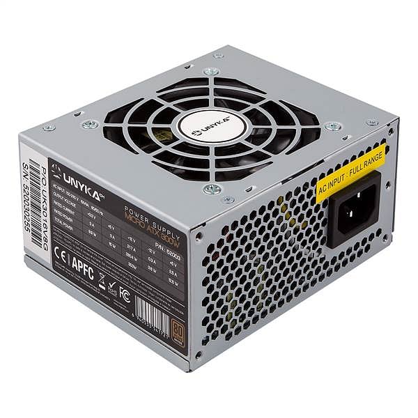 Unyka SFX 300W  Fuente alimentación 80 Plus Bronze mATX SFX  Ventilador 80mm