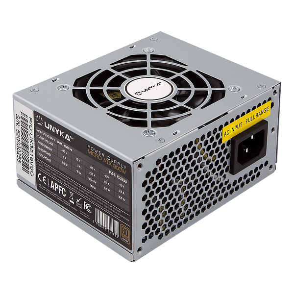 Unyka SFX 300W  Fuente alimentación 80 Plus Bronze mATX SFX  Ventilador 80mm