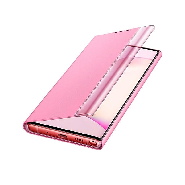 Samsung Clear View Rosa para Galaxy Note10  Funda