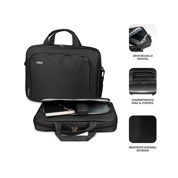 Subblim Oxford para Portátiles hasta 16 Black  Maletín