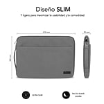 Subblim Urban para portátiles hasta 156 Grey  Funda