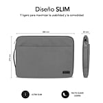 Subblim Urban para portátiles hasta 14 Grey  Funda