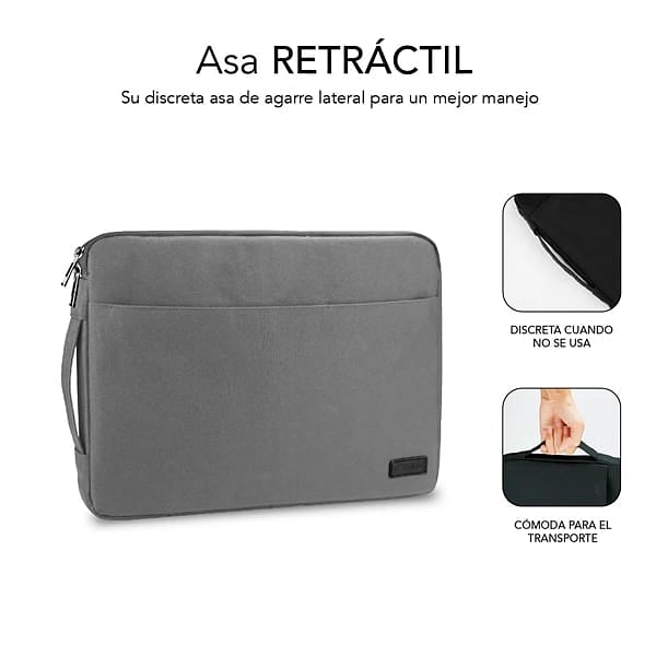 Subblim Urban para portátiles hasta 14 Grey  Funda