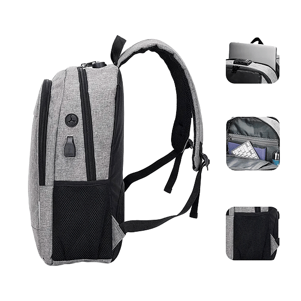 Subblim Urban Lock para Portátiles hasta 16 Puerto USB Antirrobo  Mochila
