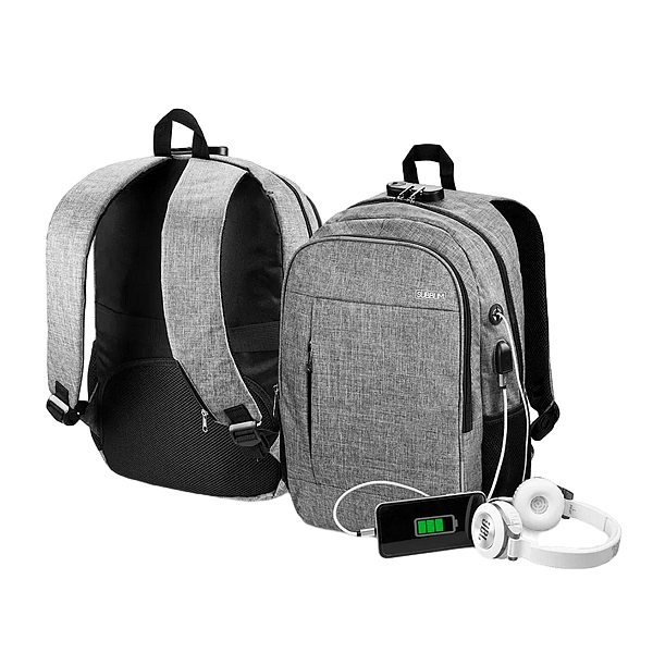 Subblim Urban Lock para Portátiles hasta 16 Puerto USB Antirrobo  Mochila