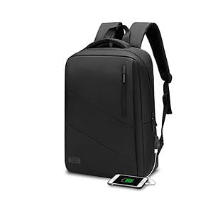 Subblim City Backpack 156 USB exterior Black  Mochila