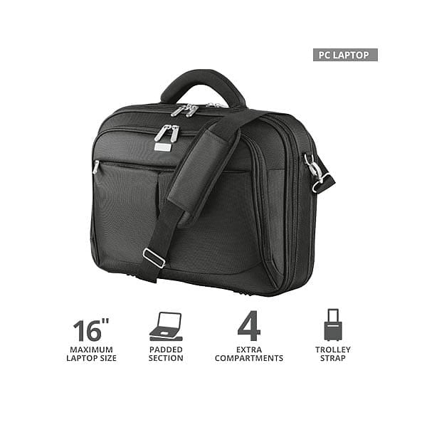 Trust Sidney para portatil de hasta 173 Negro  Maletin