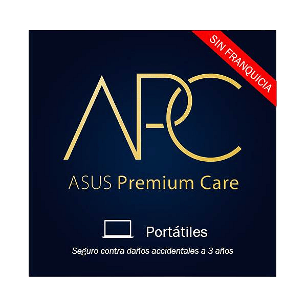 ASUS APC Seguro contra daños accidentales  Cobertura 3 años para portátiles ASUS Expert Series
