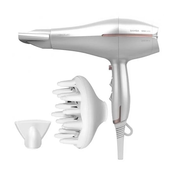 Cecotec Bamba IoniCare 5300 Maxi Aura 2200W Plata  Secador