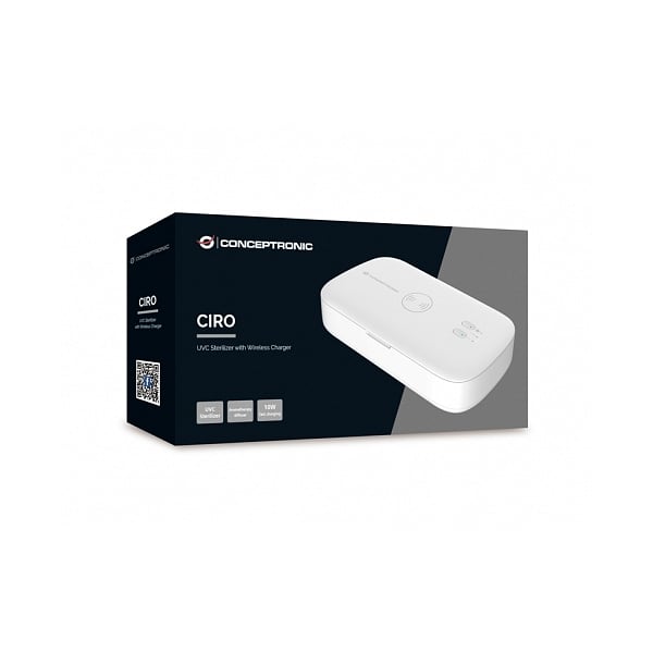 Conceptronic Esterilizadora Cargador Wireless  Sanitizador