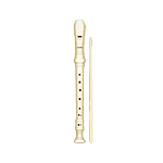 Grafoplas Flauta dulce con funda y varilla limpiadora