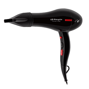 Secador de pelo Orbegozo 15489  Motor AC 2 niveles temperatura  2200w