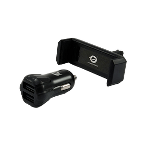 Conceptronic 2 USB cargador  soporte coche  Accesorio